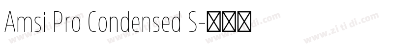 Amsi Pro Condensed S字体转换